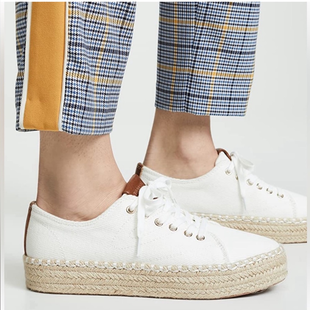 Tretorn Eve Platform Espadrille Sneaker White Women’s Size 7.5